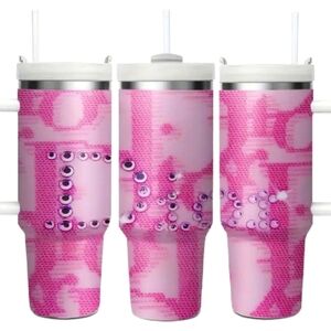 40oz Thermal Cup W/ Lid & Straw New